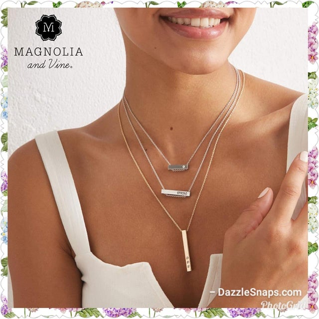 Magnolia and shop vine necklaces